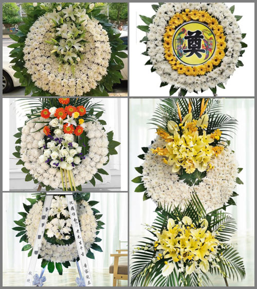 江苏泰州姜堰区华港镇野营村花圈速递